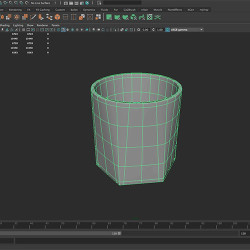 Modelando un vaso de geometría compleja con Maya