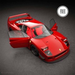 Modelos 3D Gratis CCCXVI | Ferrari F40
