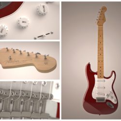 Modelos 3D Gratis CDXX | Fender Stratocaster
