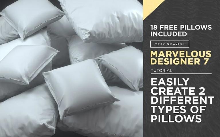 Cómo crear variaciones de almohadas con Marvelous Designer | Ejezeta