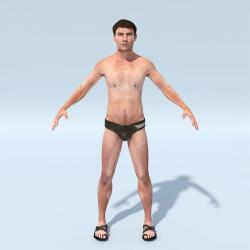 Modelos 3D Gratis DLXV | Hombre escaneado en 3D