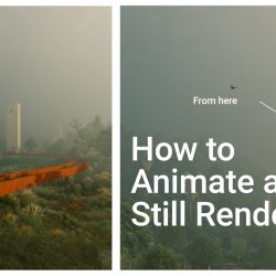 How to animate still renders