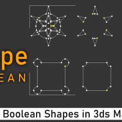 How to boolean shapes in 3ds Max
