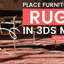 Forest Pack: Using Bend by Exclude Area to place furniture on a rug