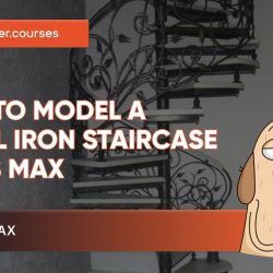 How to model a spiral staircase in 3ds Max