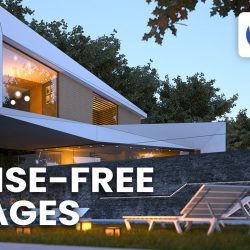 Noise-free images and animations with V-Ray