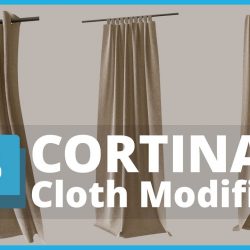 Create curtains with Cloth modifier in 3ds Max