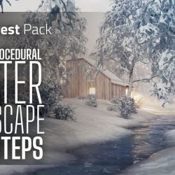 How to model a procedural winter landscape